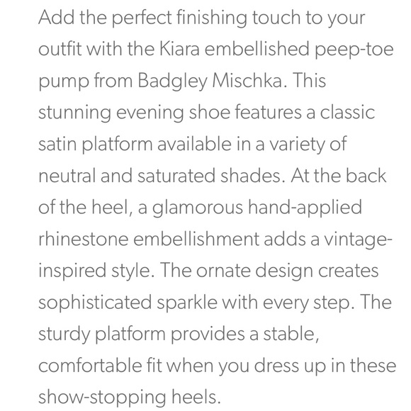 KIARA EMBELLISHED PEEP-TOE PUMP WHITE - Picture 7 of 17